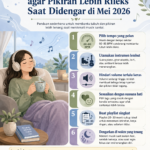 Temukan trik memilih musik santai yang nyaman didengar agar pikiran lebih rileks, hati tenang, dan suasana Mei 2026 terasa lebih damai.